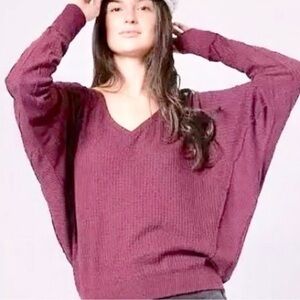 🆕 Free People Santa Clara Thermal MulberryXS